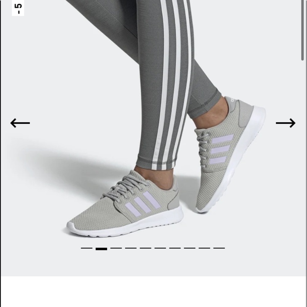 Adidas sneakers women’s grey and pink running shoe